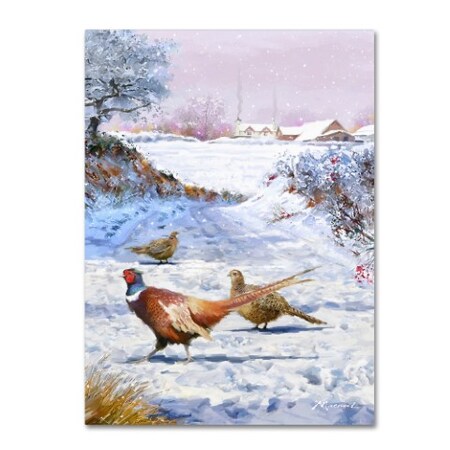 Trademark Fine Art The Macneil Studio 'Pheasants ' Canvas Art, 14x19 ALI8937-C1419GG